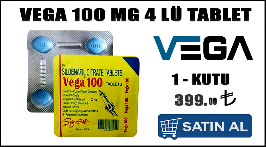 Vega 100 mg 4'lü tablet satış mağazası
